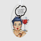 Humor wijn ornament (voorkant)