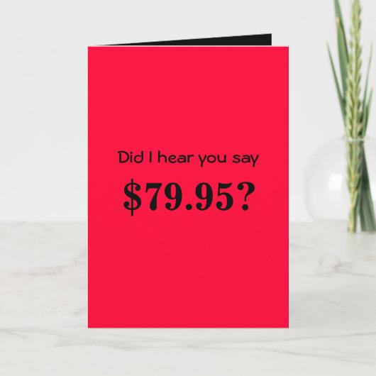 Humorische 80e verjaardag kaart (Voorkant)