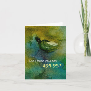 Humorische 95e geboortedag-kaart kaart