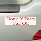 Humorische Bumpersticker (Op auto)