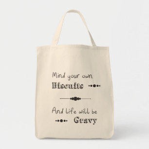 Humorische herbruikbare Canvas tas