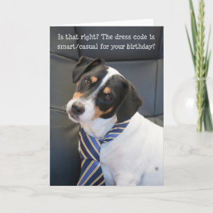 Humorische Kaart op de geboorte - Dog Checkress Co