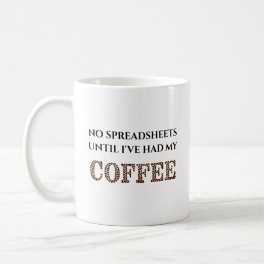 Humorische koffie-Mok Koffiemok (Links)