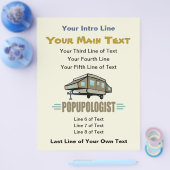 Humorische Pop in Camper Flyer (Enkel)