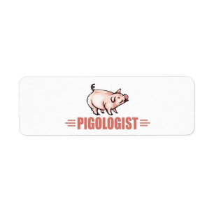Humorische varkens etiket