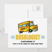 Humorisme Yellow School Bus Driver Funny Briefkaart (Voorkant / Achterkant)