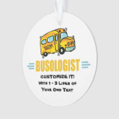 Humorisme Yellow School Bus Driver Funny Ornament (voorkant)