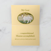 Humoristique/Chèvre/Vous Obtenez Ma Carte De Voix  (Intérieur)