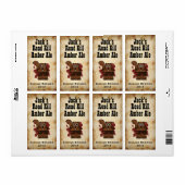 Humoristique Road Kill Home Brew Bière Étiquette (Feuille entière)