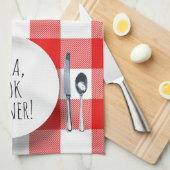 humoristisch Alexa Command voor het kookdiner Theedoek (Quarter Fold)