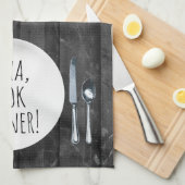 humoristisch Alexa Command voor het kookdiner Theedoek (Quarter Fold)