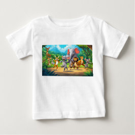 Humoristisch Animal Party dubbelzijdig T-shirt