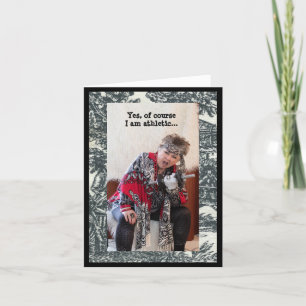Humoristisch bewijs Ik ben atletisch Kaart