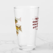 Humoristisch bierglas met forel glas (Links)