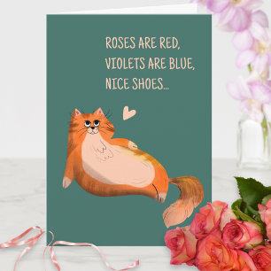 Humoristisch citaat Ik hou van je grappige kat Val Kaart