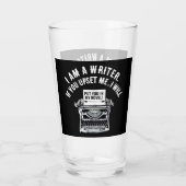 Humoristisch citaat van de schrijver glas (Achterkant)