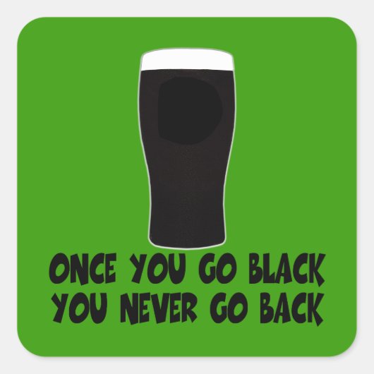 Humoristisch Iers Vierkante Sticker (Voorkant)