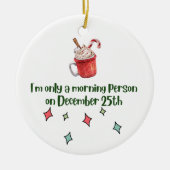 Humoristisch Keramisch Kerstornament Ornament (Voorkant)