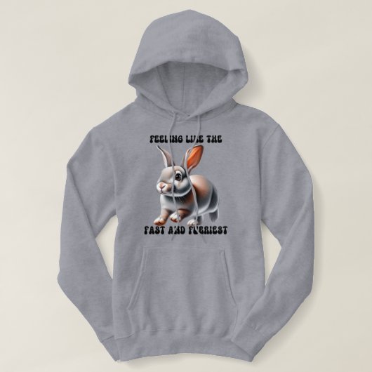 humoristisch konijn hoodie (Design voorkant)