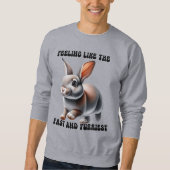 humoristisch konijn trui (Voorkant)