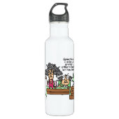 Humoristisch laat chagrijnig slapen waterfles (Voorkant)