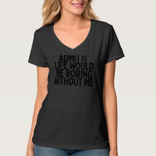 humoristisch ongemakkelijk saai leven introverte s t-shirt (Voorkant)