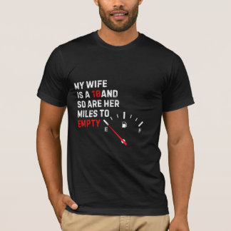 Humoristisch T-shirt: Mijn vrouw en haar mijlen te T-shirt
