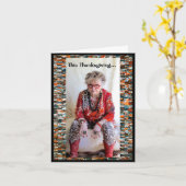 Humoristisch Thanksgiving diner Kaart (Gele Bloem)