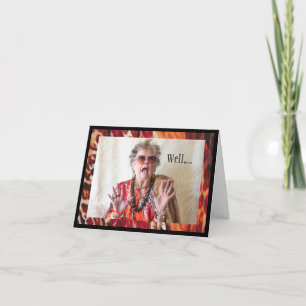 Humoristisch toegeven dat het niet is zoals geplan kaart