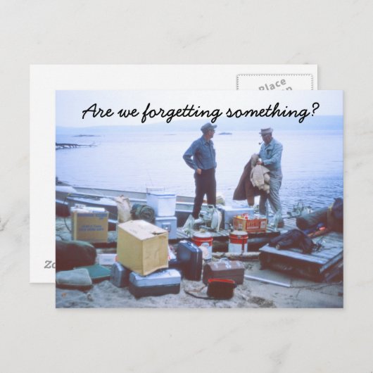 Humoristisch Vissen Briefkaart (Voorkant / Achterkant)