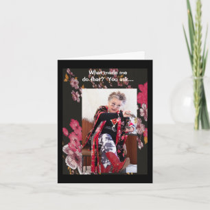 Humoristisch wat me die Kaart deed doen