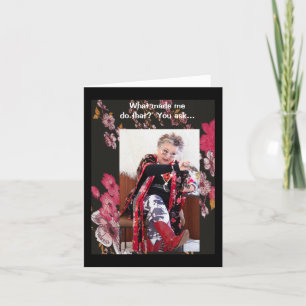 Humoristisch wat me die Kaart deed doen