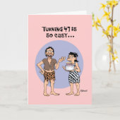 Humoristische 47ste verjaardag kaart (Gele Bloem)