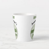 Humoristische aangepaste naam maar eerste Geweldig Latte Mok (Voorkant)