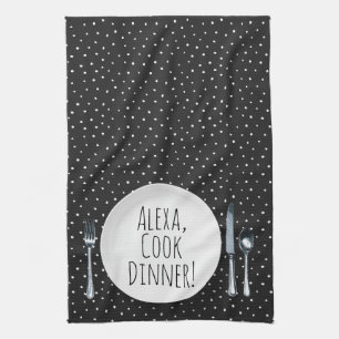 humoristische Alexa-opdracht voor het koken van he Theedoek