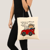 Humoristische autoziekte tote bag (Voorkant (product))