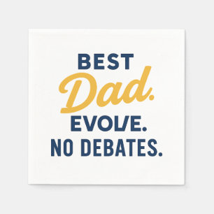 Humoristische "BEST DAD EVER" Papier servet/Onderz Servet