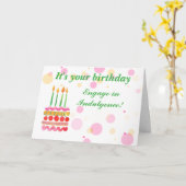 Humoristische Birthday Indulgence Kaart (Gele Bloem)