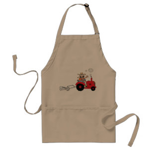 Humoristische boerentractor strip standaard schort