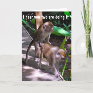 Humoristische bruiloft beste wensen voor een speci kaart