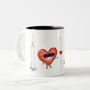 Humoristische bruiloft vibes ontwerp tweekleurige koffiemok