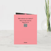 Humoristische "Cookie" definitie Kaart (Achterkant)