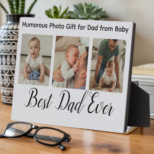 Humoristische Foto Gift / Custom Grappig Beste Pap Fotoplaat