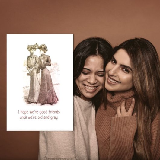 Humoristische Good Friends wenskaart Kaart