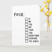 Humoristische groeten kaart (Gele Bloem)