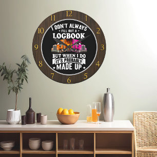 Humoristische Houten Kleurrijke Vrachtwagens en Lo Grote Klok