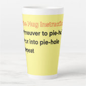 Humoristische instructiekoffie Mok (Voorkant)