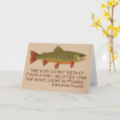 Humoristische Kaart met een Bronforel (Gele Bloem)