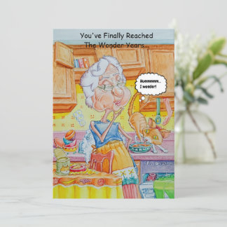 Humoristische Kaart van middelbare leeftijd