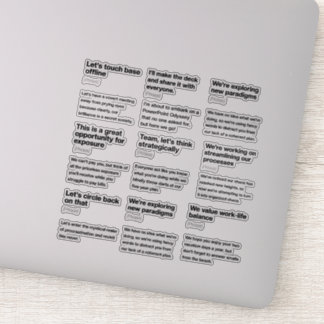 Humoristische Kantoor E-mail definities Sticker Pa